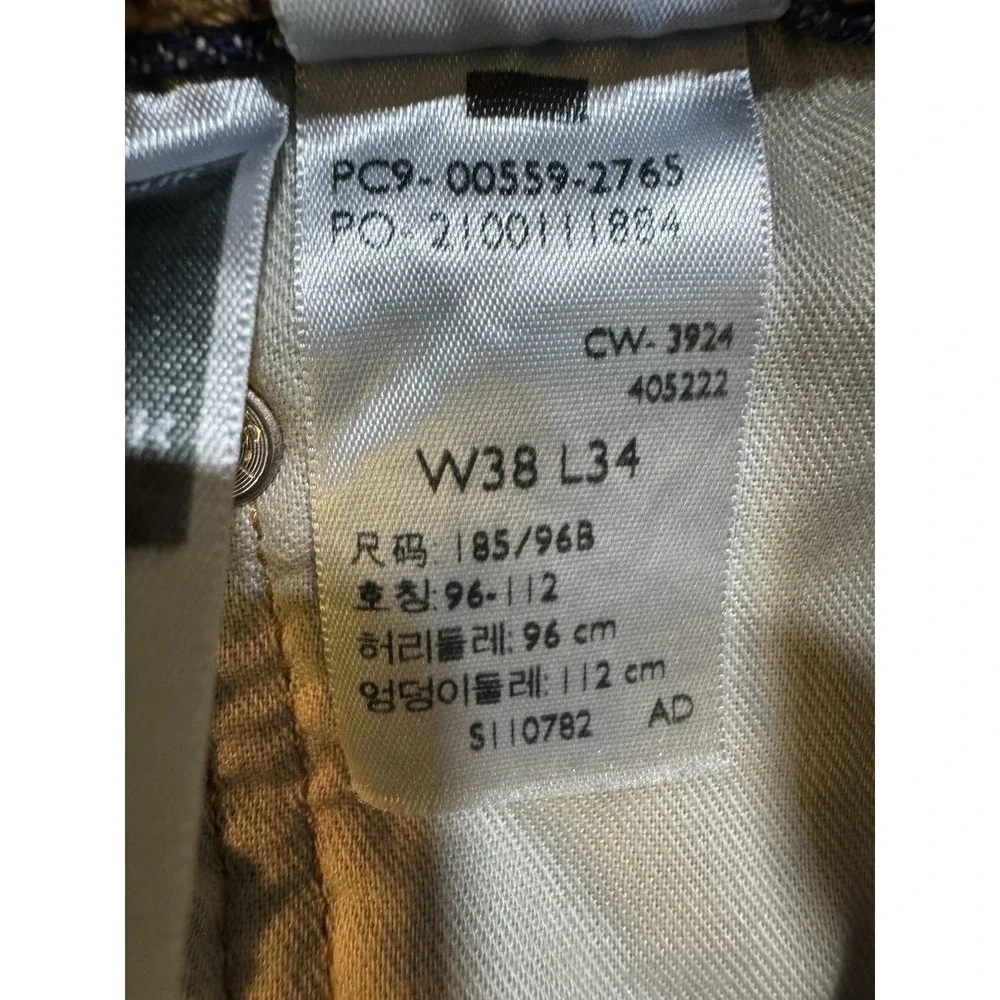 Levis 559 Relaxed Fit Straight Jeans Mens W38xL29.5‎ Blue Denim Hemmed